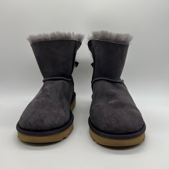UGG WOMENS SIZE 7 PURPLE MINI BAILEY BOW II BOOTIE - Picture 9 of 15